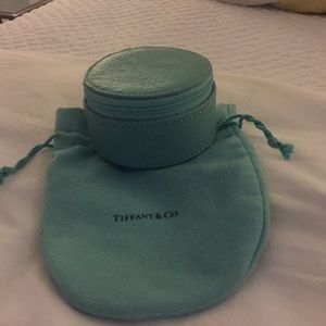 Tiffany round jewelry case